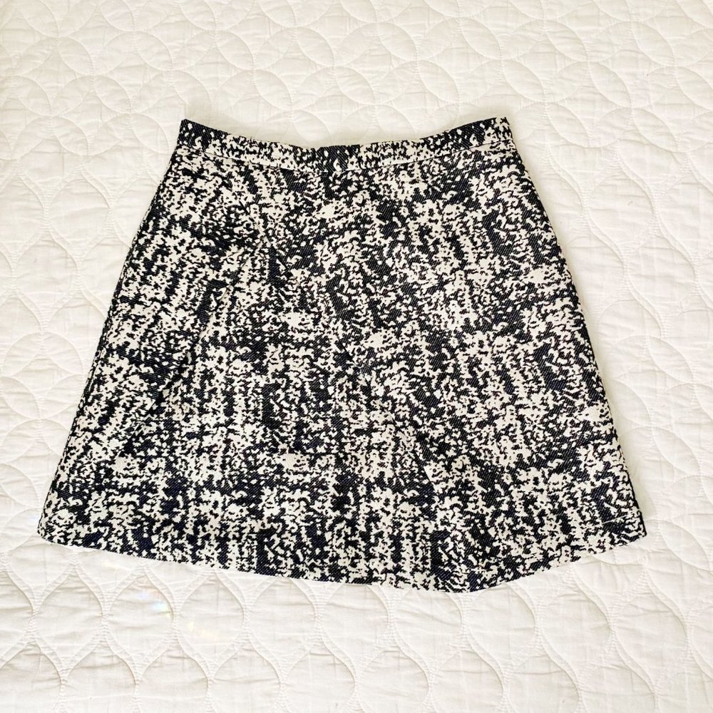 Brooklyn Industries Shimmery Faux Wrap Mini Skirt